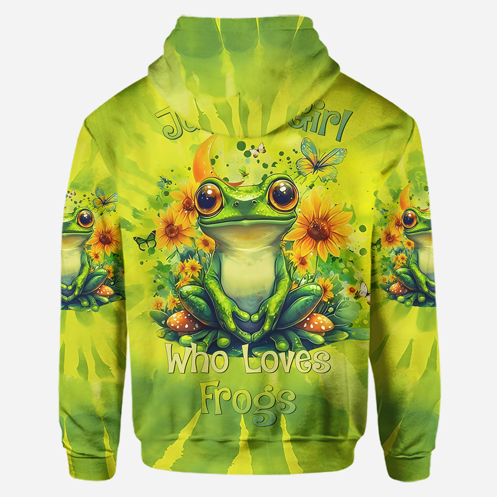 Just A Girl Who Love Frogs - Personalized Frog Hoodie and Leggings