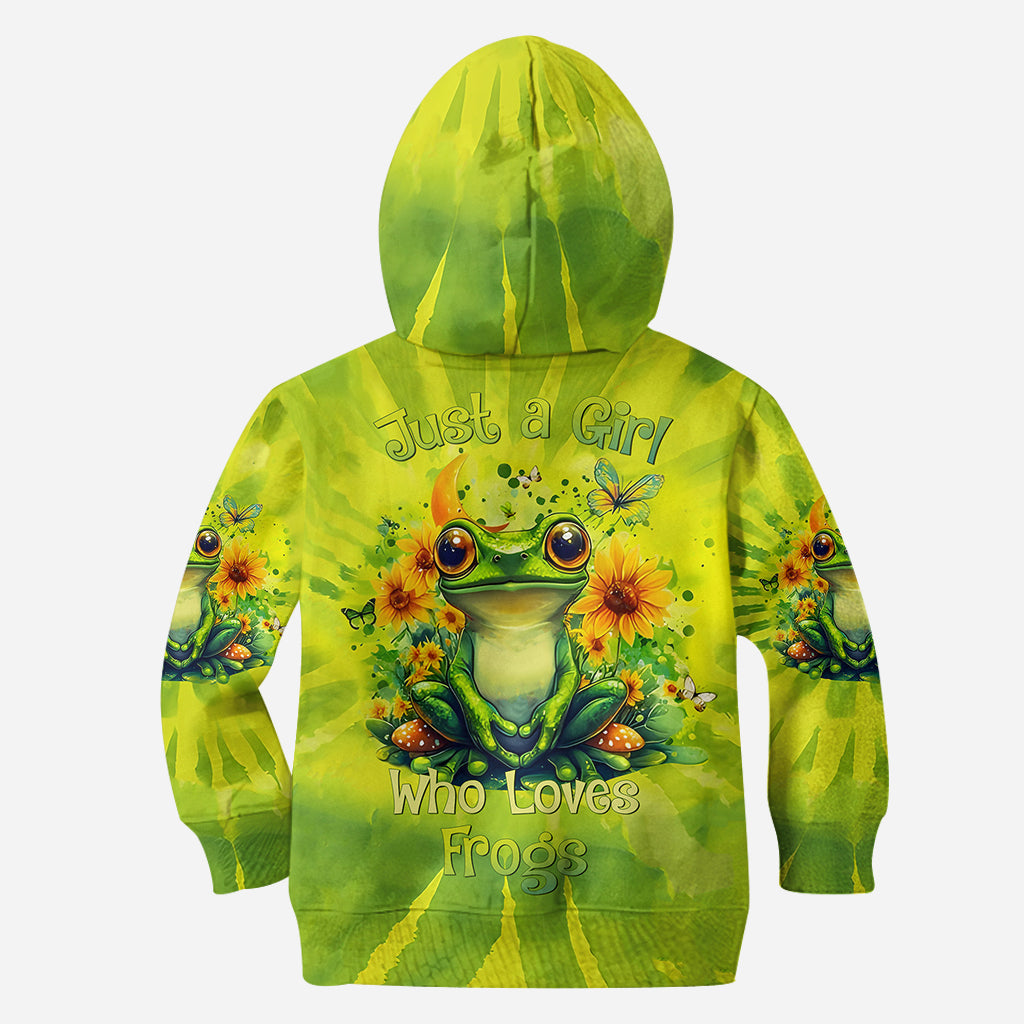 Just A Girl Who Love Frogs - Personalized Frog Hoodie and Leggings