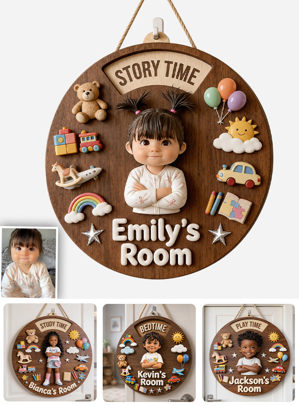 Little Moments - Personalized Kid Spinner Sign Custom Shape