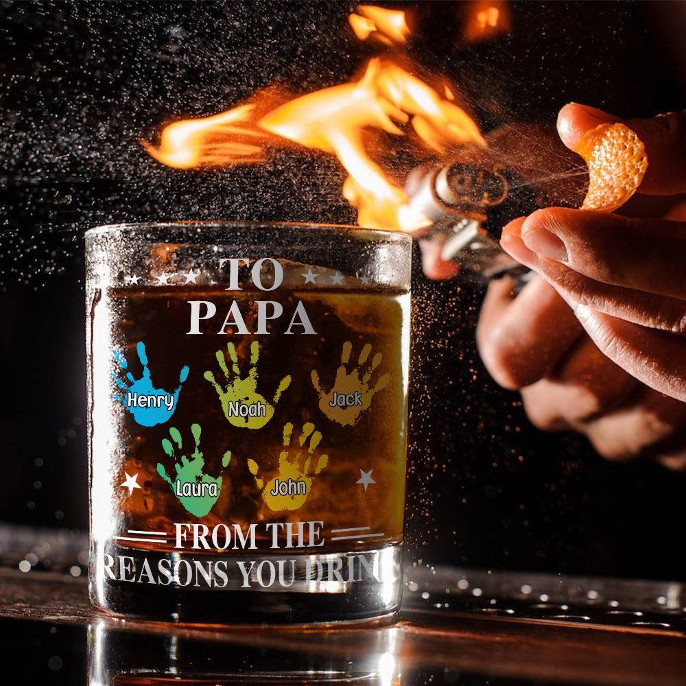 Reason To Drink - Personalized Father Whiskey Glass