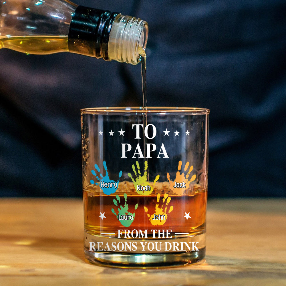Reason To Drink - Personalized Father Whiskey Glass