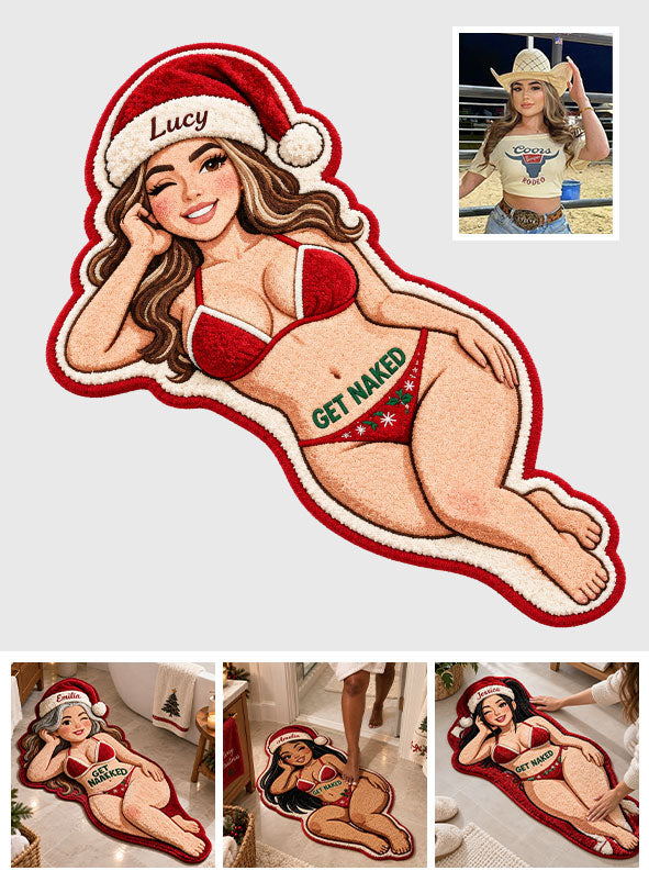 Get Naked - Personalized Spicy Couple Non-Slip Tufted Rug