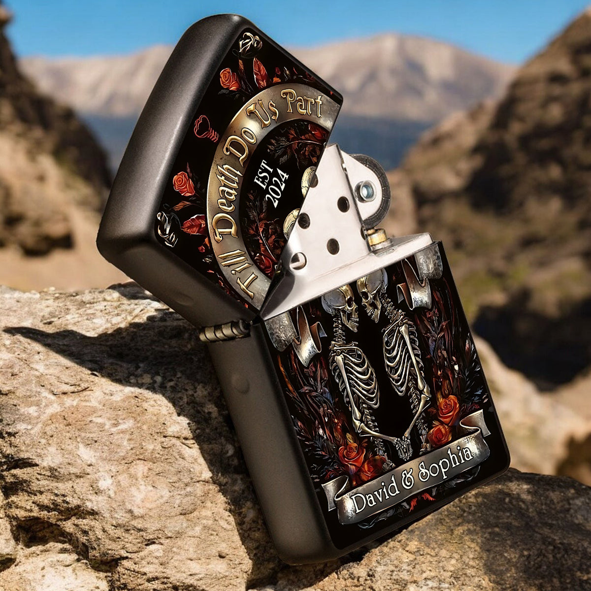 Till Death Do Us Part - Personalized Couple Lighter