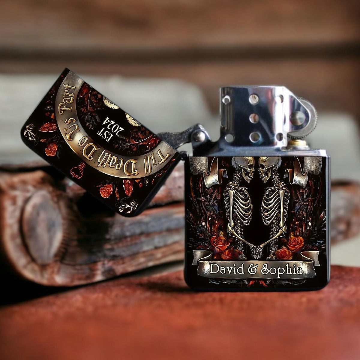 Till Death Do Us Part - Personalized Couple Lighter