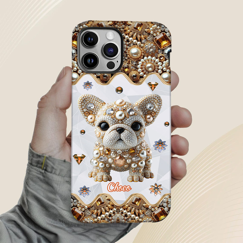 Love French Bulldog - Personalized Dog Full Print Phone Case