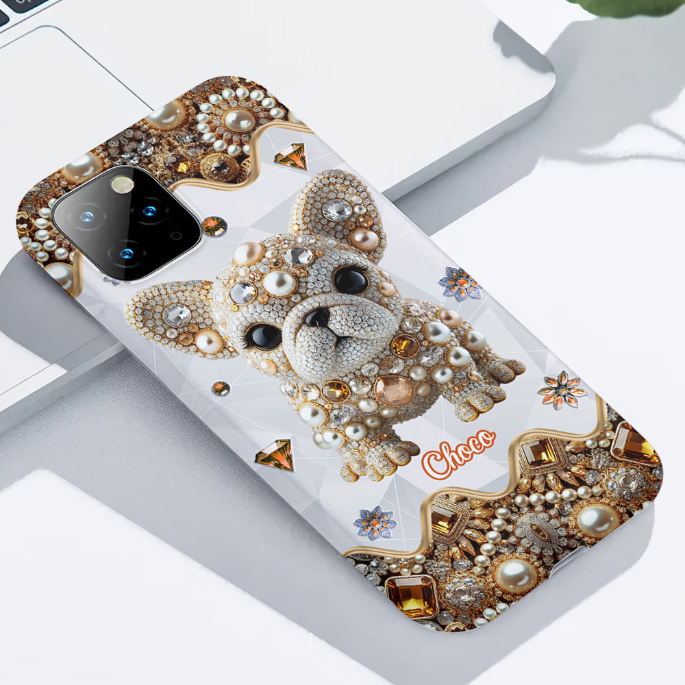 Love French Bulldog - Personalized Dog Full Print Phone Case