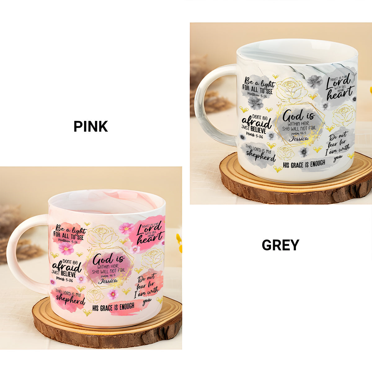 Christian Affirmation - Personalized Christian Marble Mug