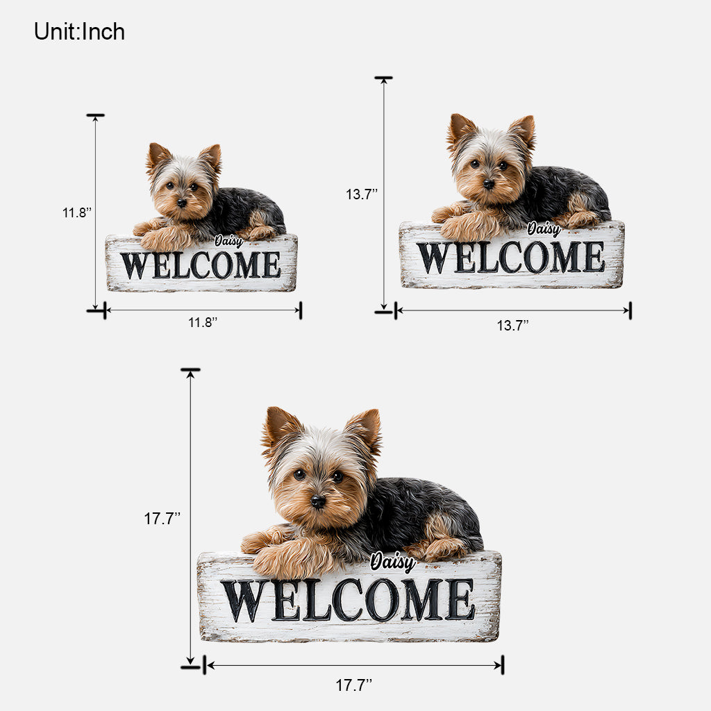 Love My Dog - Personalized Dog Custom Shaped Wood Sign