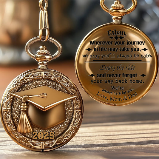 Congrats Grand 2025 - Personalized Graduation Pocket Watch