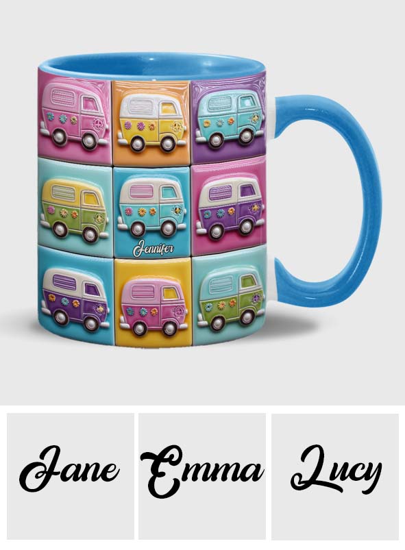 Hippie Caravans – Personalisierter Hippie-Akzentbecher
