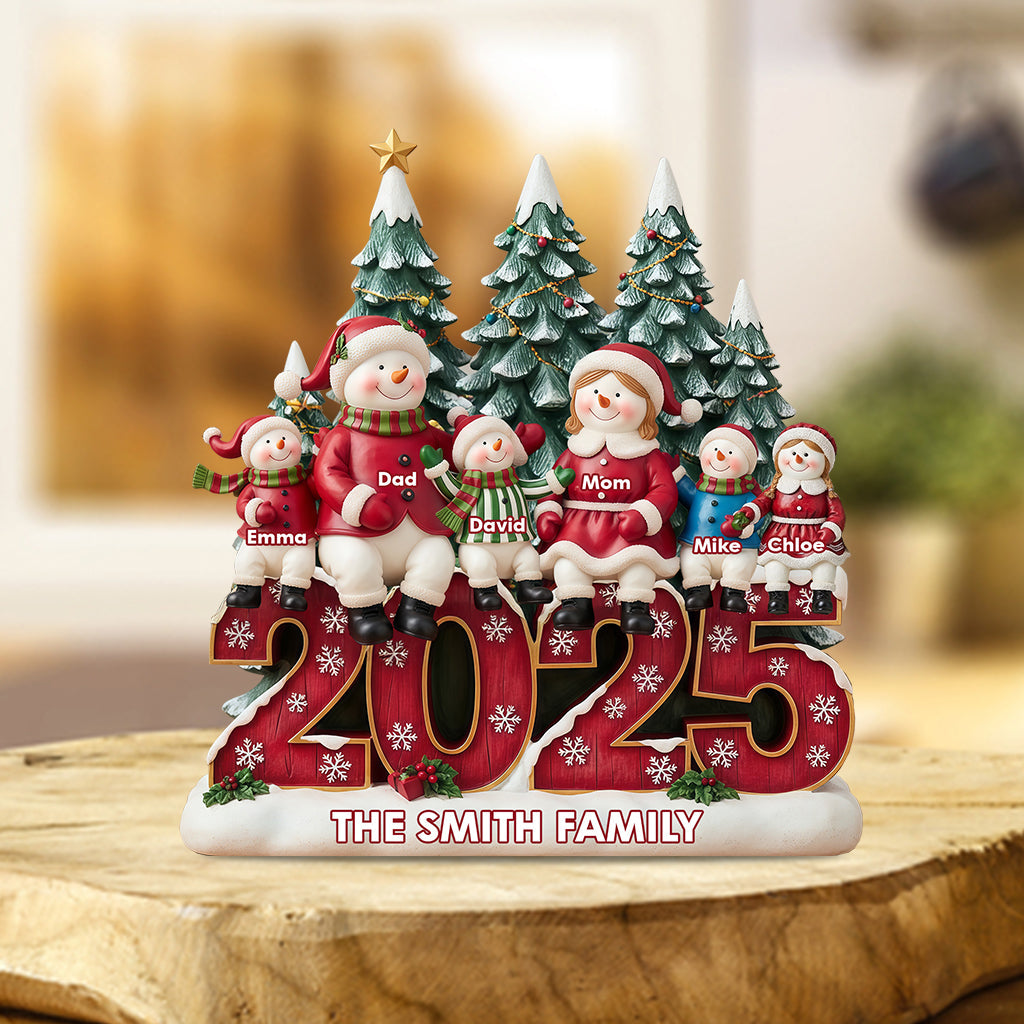 Happy Family - Personalized Family Custom Shaped Acrylic Plaque