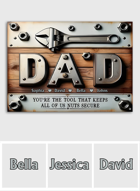 You Are The Tool - Personalized Father Rectangle Metal Sign