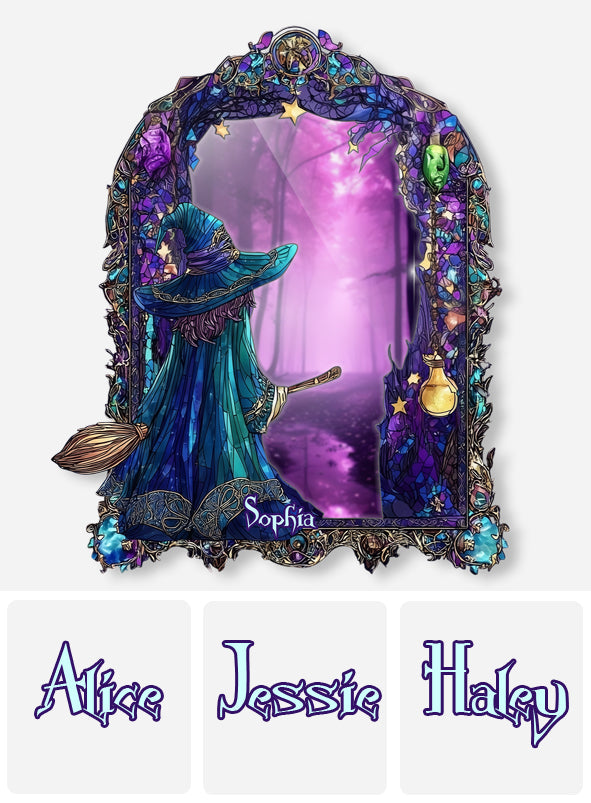 Magical And Mystic - Personalized Witch Wall Hanging Mirror