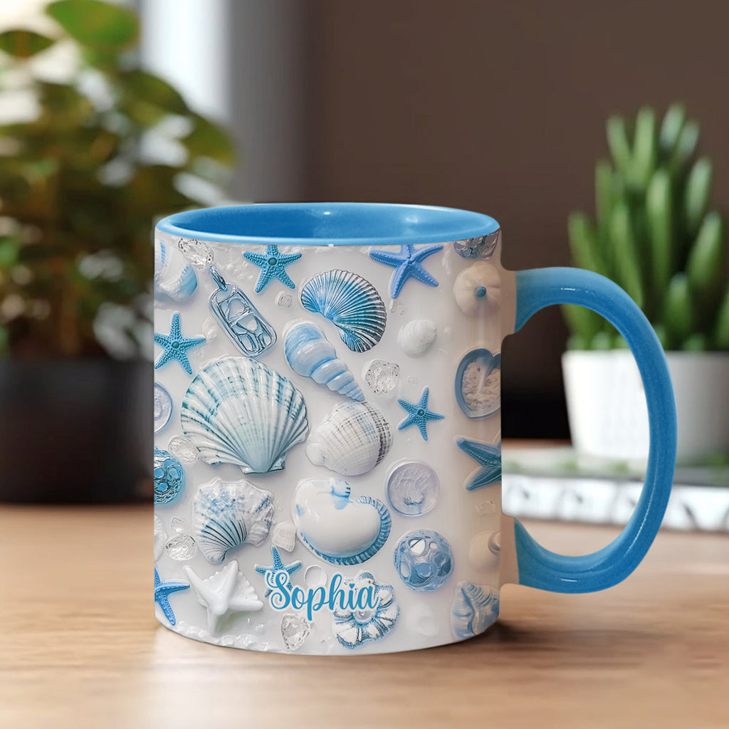 Beach Lovin' Girl - Personalized Sea Lover Accent Mug