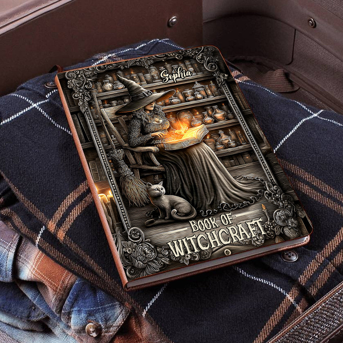 Book Of Witchcraft - Personalized Witch Leather Journal