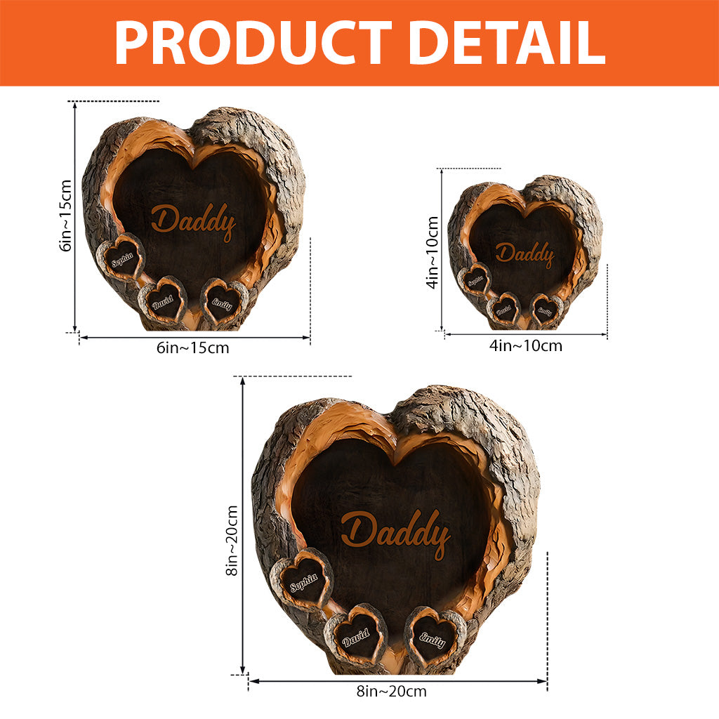 Daddy's Sweethearts - Personalized Father Custom Shaped Acrylic Plaque