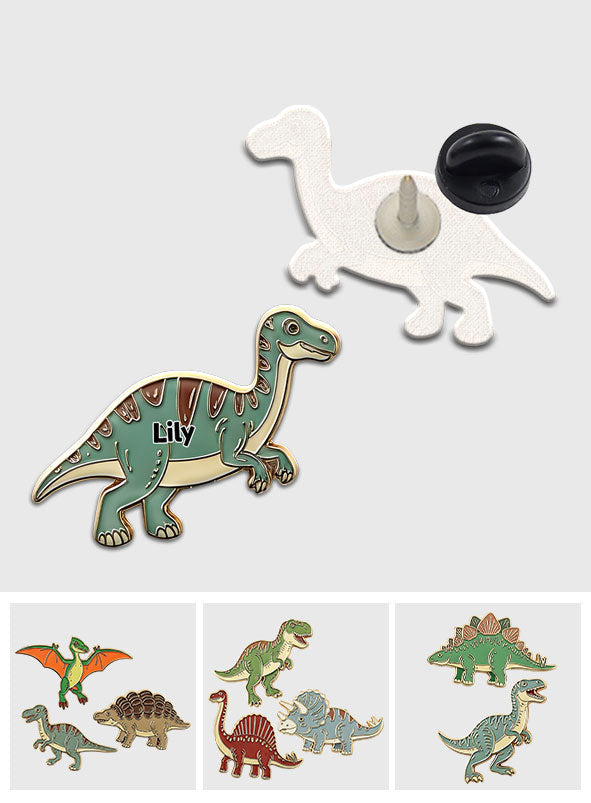 Collection de dinosaures pour enfants - Pin's personnalisé pour enfants
