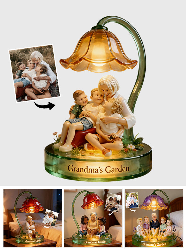 Cadeau idéal pour grand-mère - Veilleuse LED acrylique personnalisée « Grand-mère »