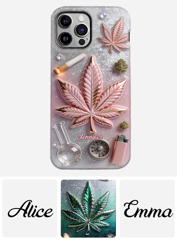 Magic Leaf – Personalisierte Handyhülle mit Cannabis-Vollbilddruck