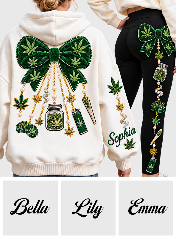 Merry Christmas - Personalized Weed Hoodie and Leggings