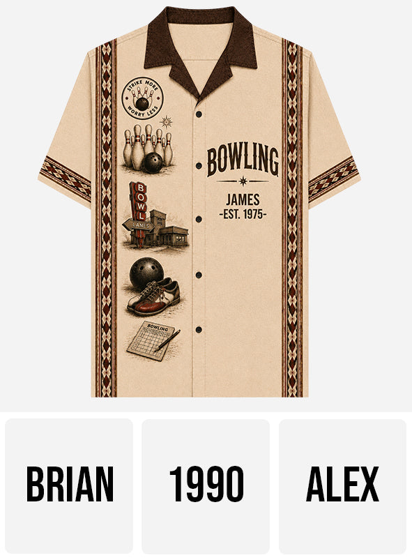 Lucky Bowling Shirt - Personalized Bowling Hawaiian Shirt