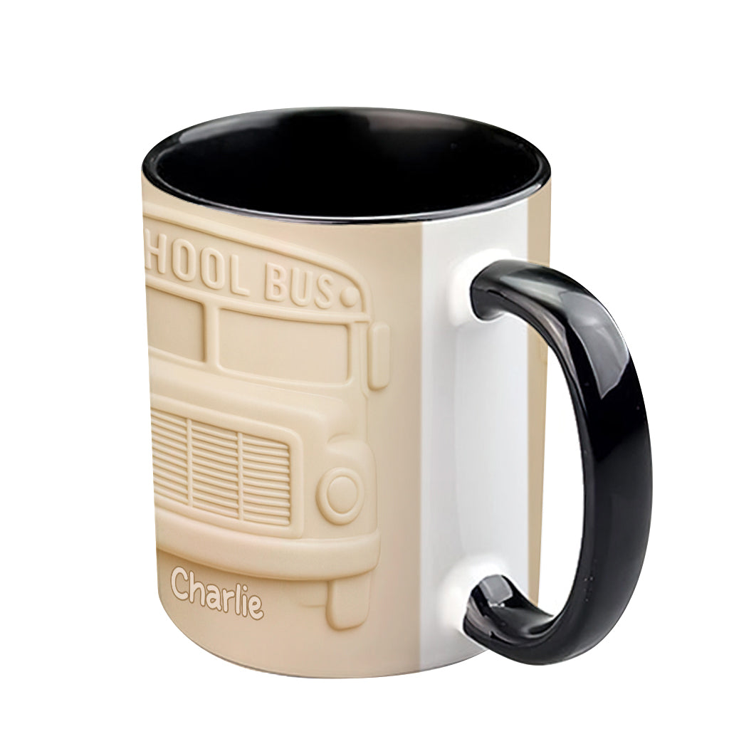School Bus Driver - Personalized Bus Driver Accent Mug