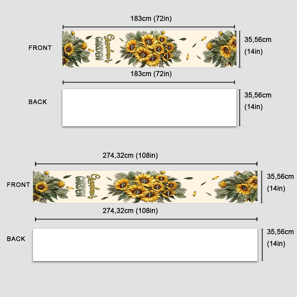 Grandma's Mom's Garden - Personalized Grandma Table Runner
