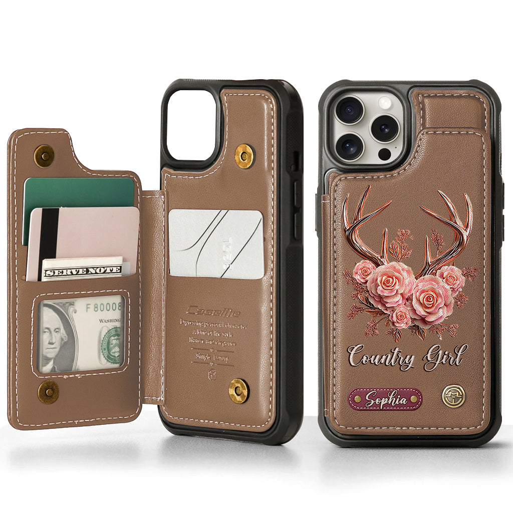 Country Girl - Personalized Hunting Wallet Phone Case