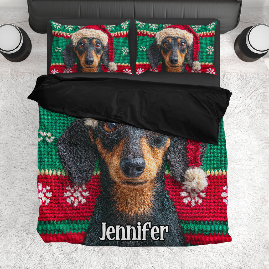 Christmas Season - Personalized Dog Bedding Set