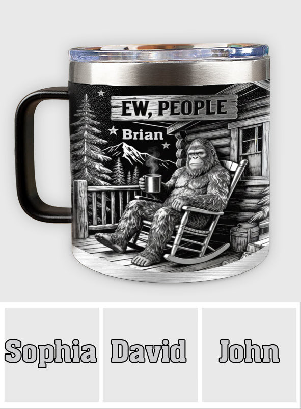 Beurk, les gens ! - Mug isotherme de voyage personnalisé pour le camping
