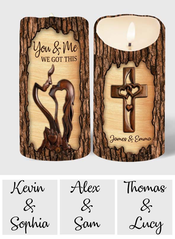 You & Me We Got This - Personalized Couple Flameless Candle