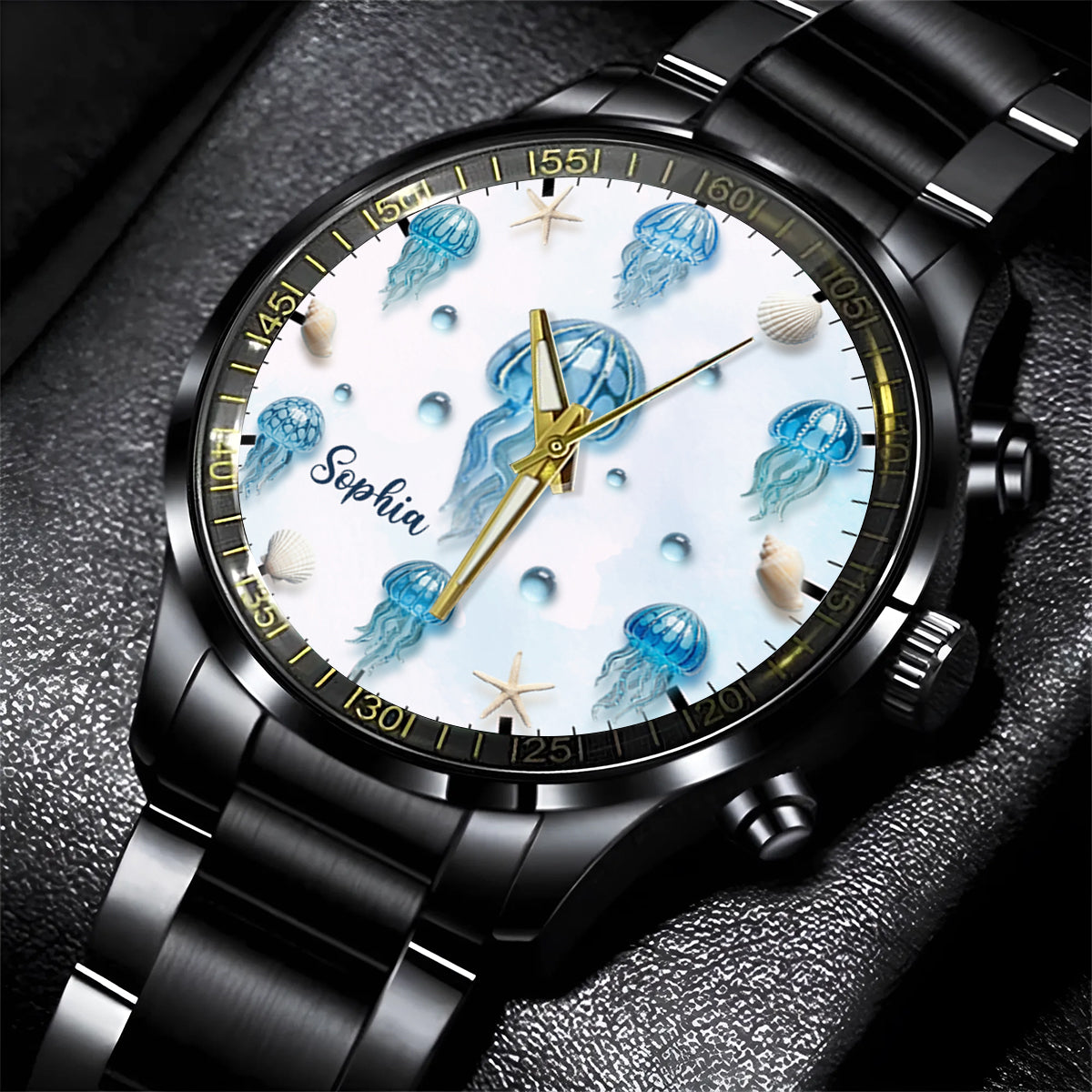 Jellyfish Lovers - Personalized Sea Lover Hand Watch