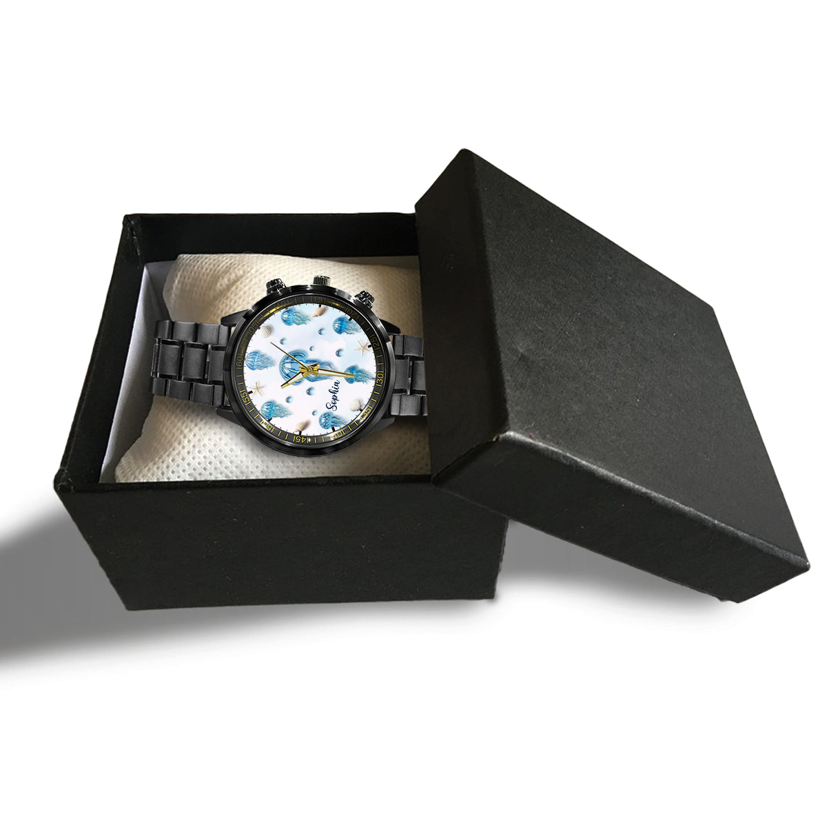 Jellyfish Lovers - Personalized Sea Lover Hand Watch