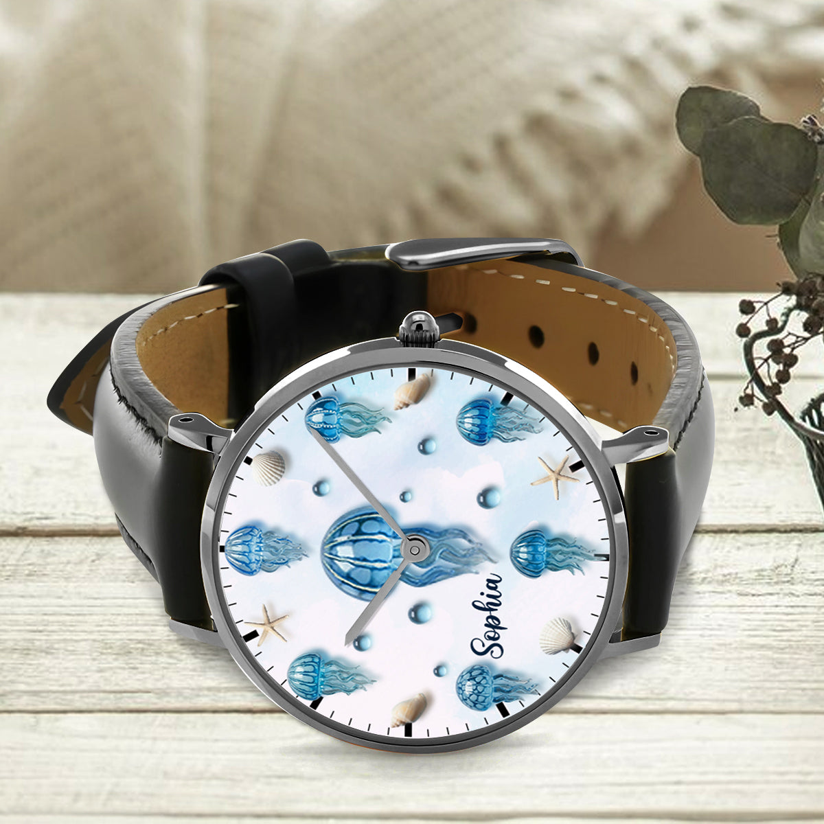 Jellyfish Lovers - Personalized Sea Lover Hand Watch