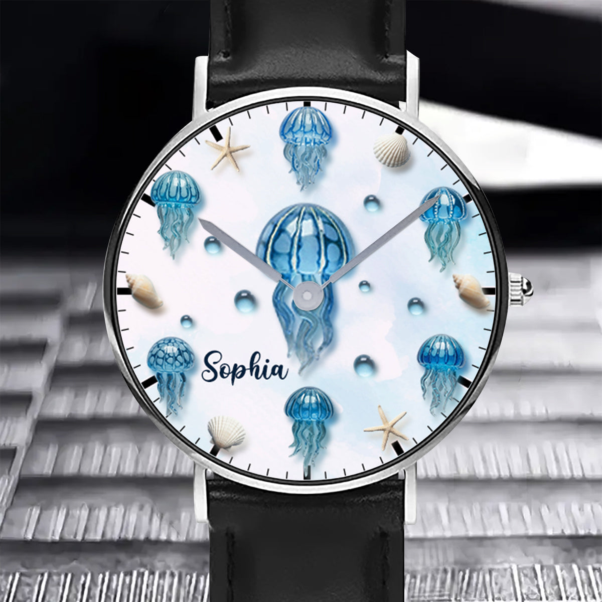 Jellyfish Lovers - Personalized Sea Lover Hand Watch