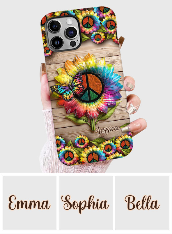 Hippie Soul – Personalisierte Handyhülle mit Hippie-Vollbilddruck