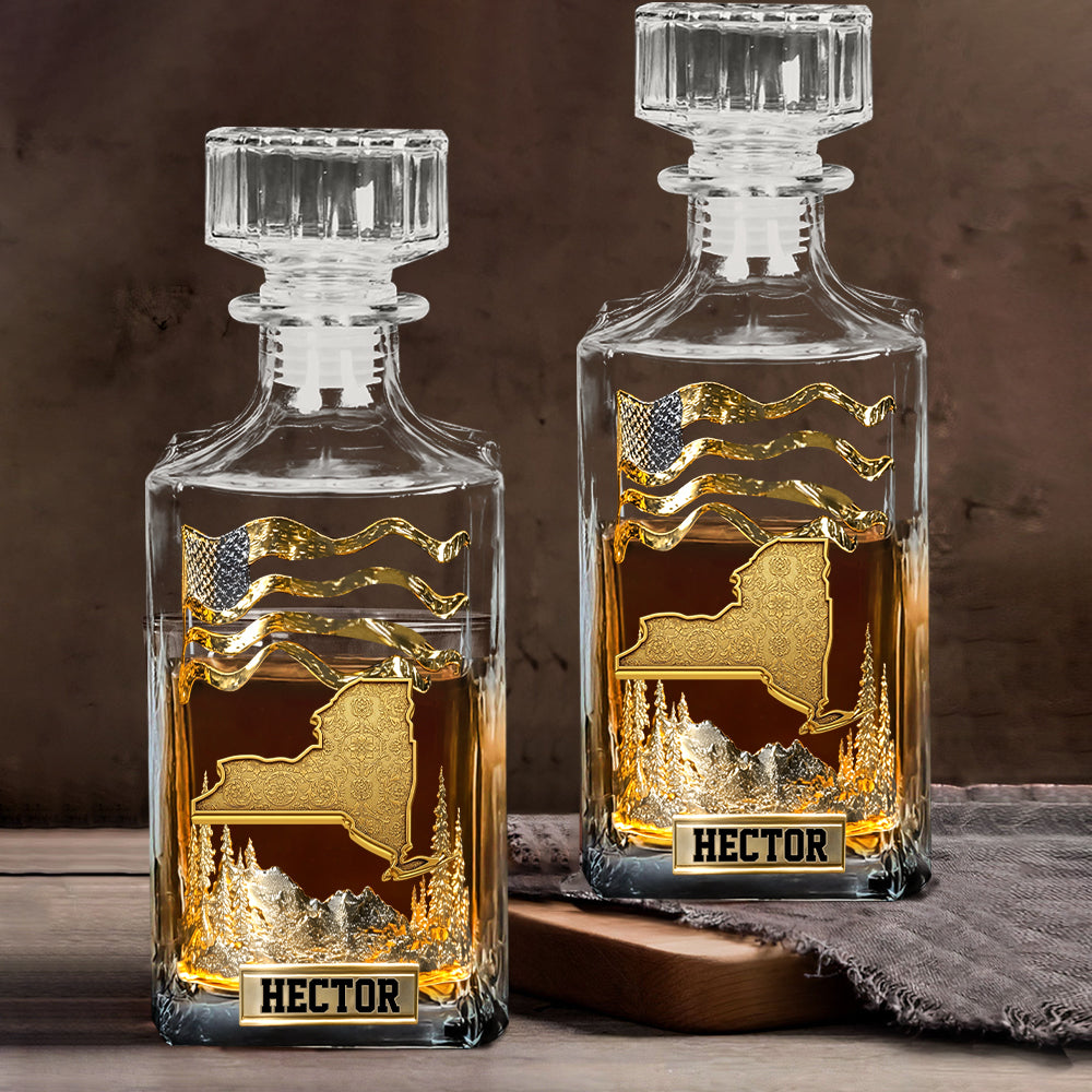 The State Pride - Personalized Luxury Whiskey Decanter Set