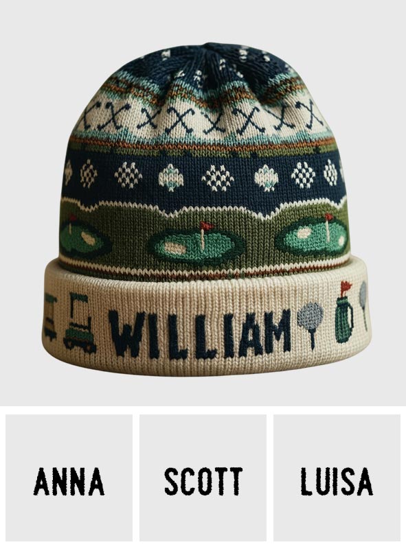 Golf Winter - Personalisierte Golfmütze