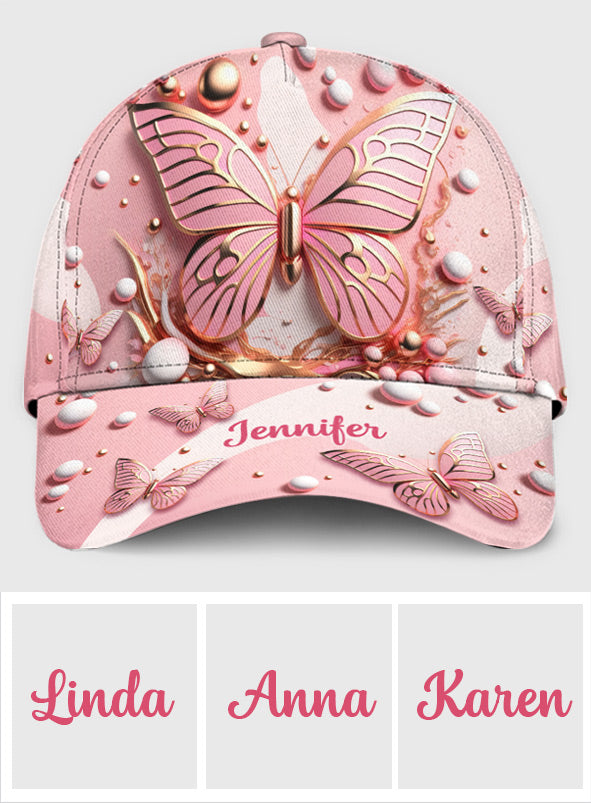 Schmetterlinge lieben – Personalisierte Schmetterlings-Klassiker-Kappe