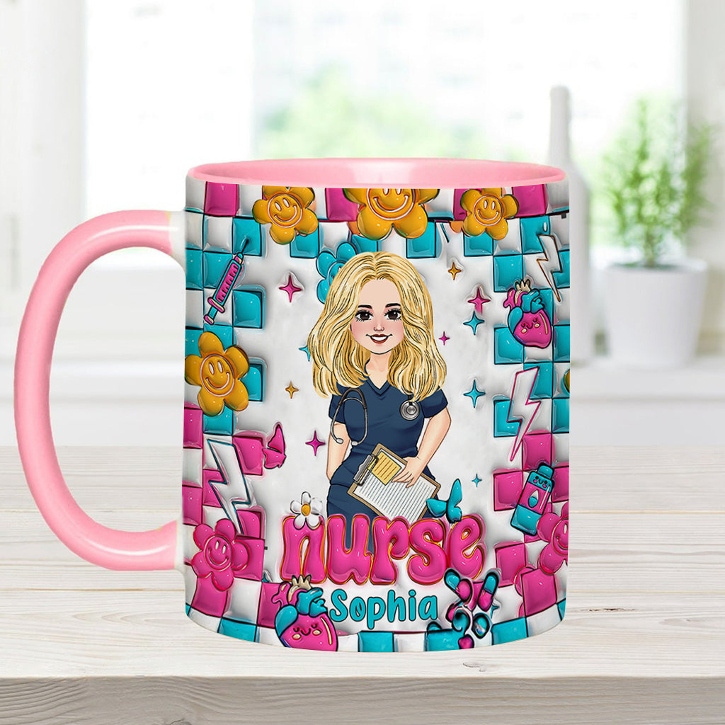 Nurse Life - Personalized Nurse Accent Mug