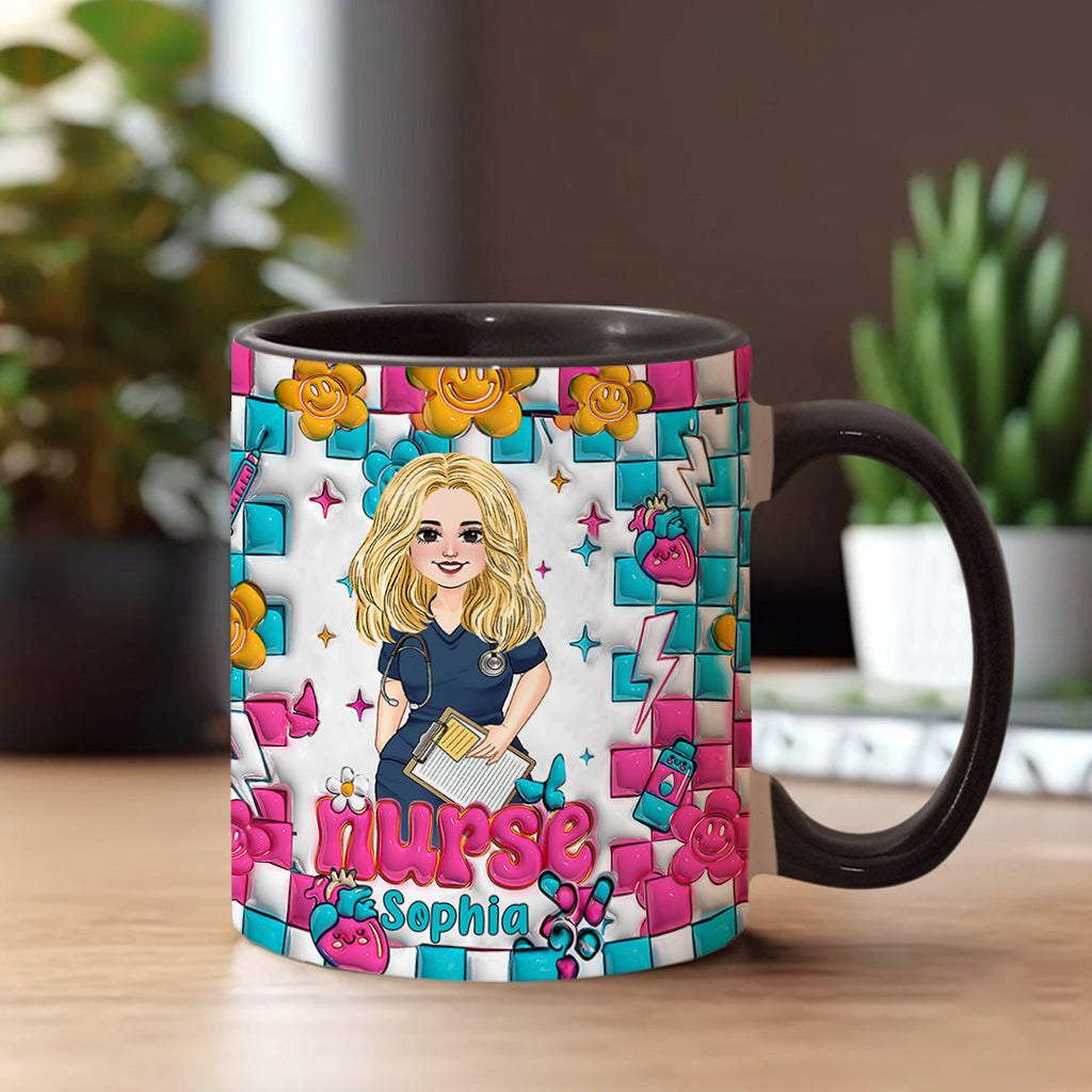 Nurse Life - Personalized Nurse Accent Mug