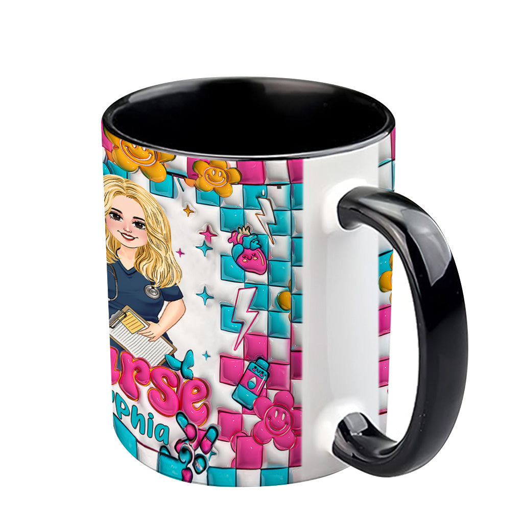 Nurse Life - Personalized Nurse Accent Mug