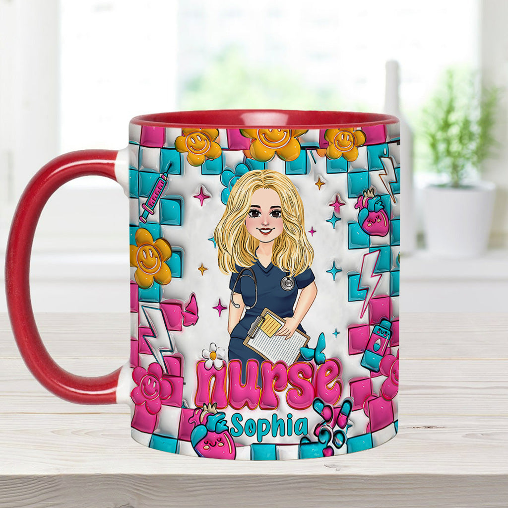Nurse Life - Personalized Nurse Accent Mug