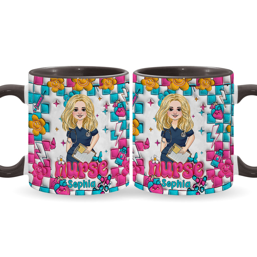 Nurse Life - Personalized Nurse Accent Mug