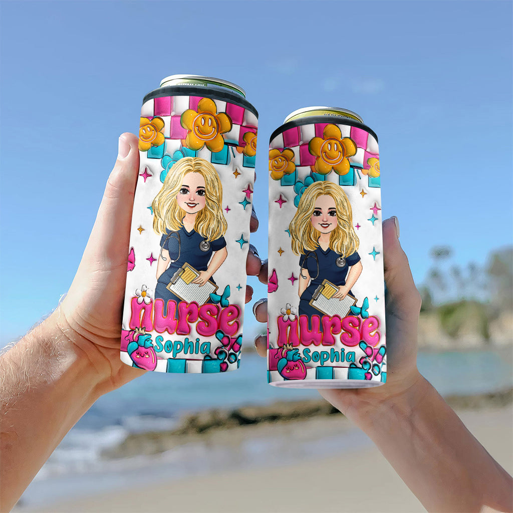Nurse Life - Personalized Nurse Can Cooler