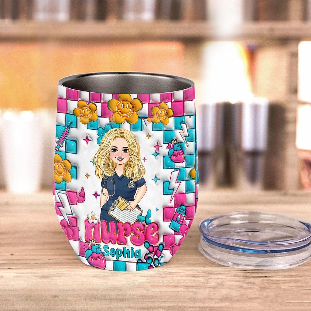 Nurse Life - Personalized Nurse Wine Tumbler