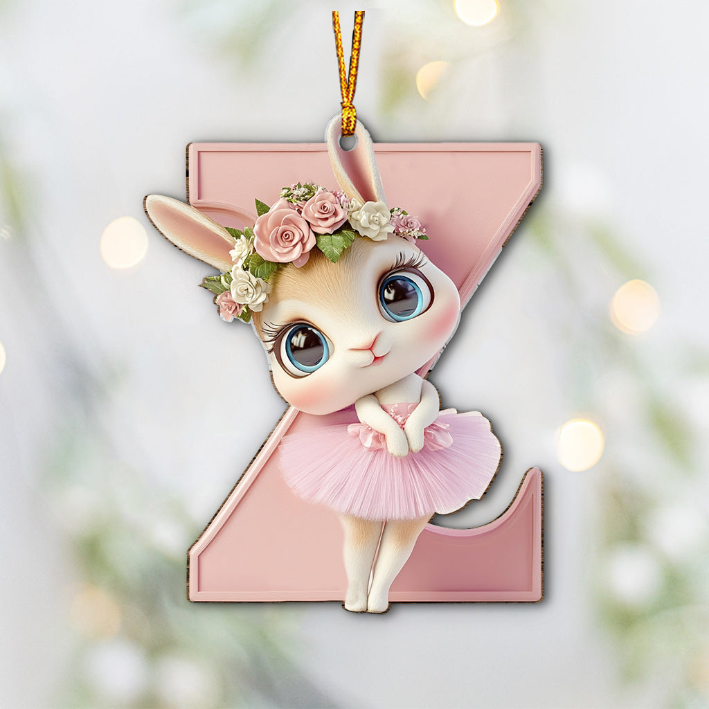 Ballet Bunny Alphabet - Personalized Ballet Ornament