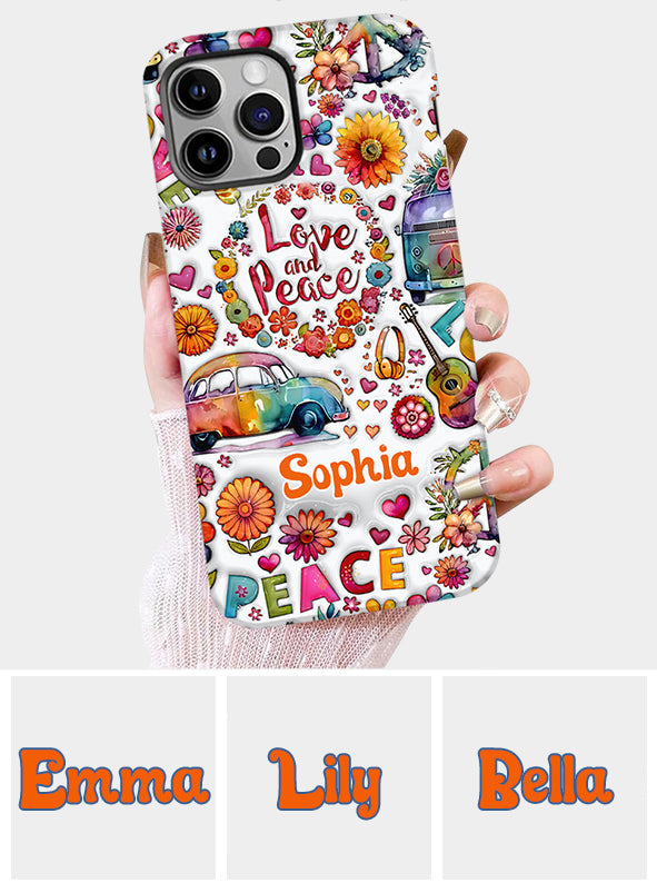 Hippie Soul – Personalisierte Handyhülle mit Hippie-Vollbilddruck