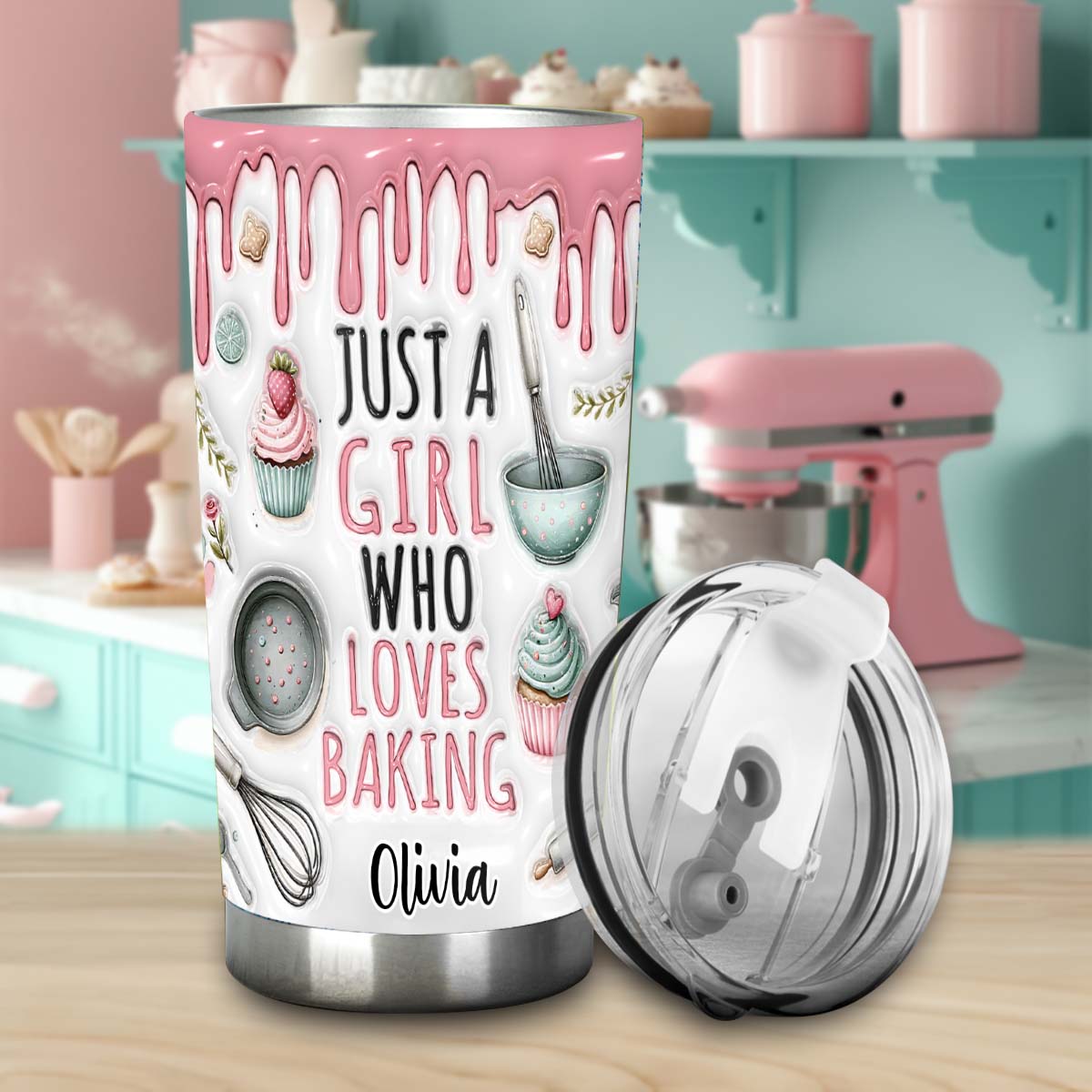 Just A Girl Who Loves Baking - Personalized Baking Tumbler