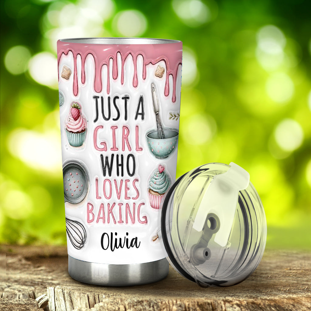 Just A Girl Who Loves Baking - Personalized Baking Tumbler